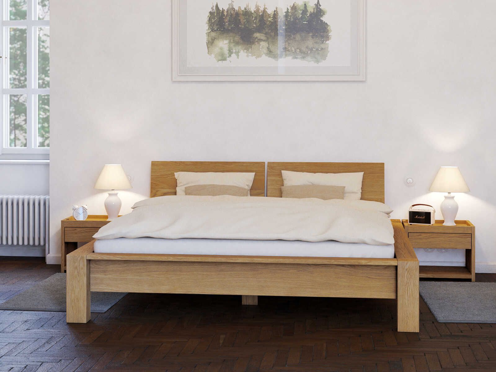 Bett „Hanna“ aus Massivholz in LaModula Qualität | bester